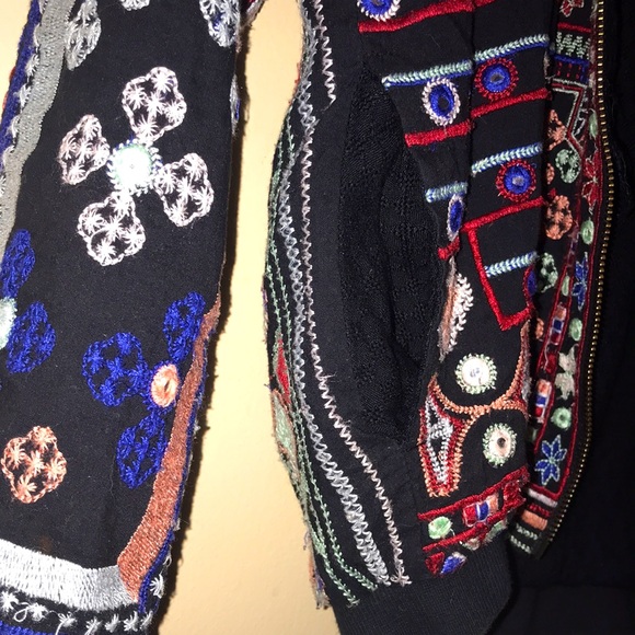 Anthropologie Jackets & Coats Raga Womens Multicolored Embroidery